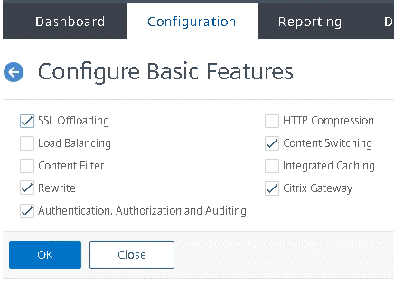 Citrix NetScaler Configure Basic Features