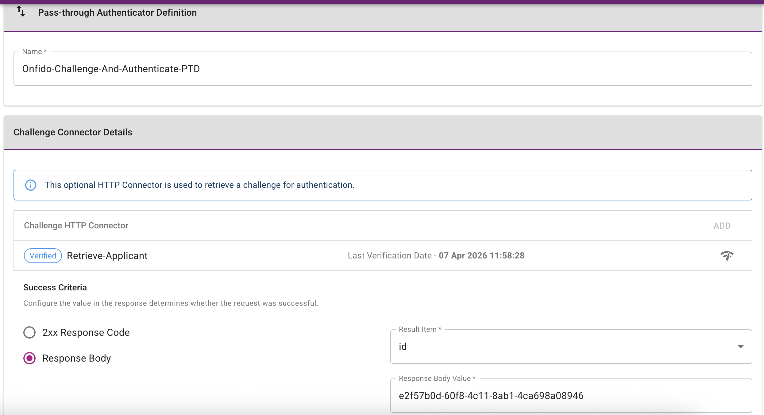 Onfido-Challenge-And-Authenticate-PTD pass-through authentication definition page