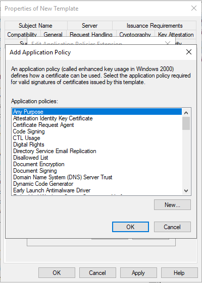 Add Application Policy