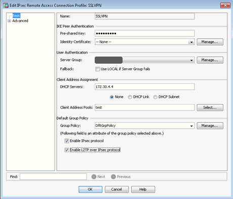 Add IPsec Remote Access Connection Profile