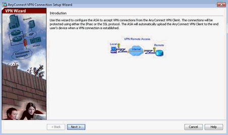 AnyConnect VPN Connection Setup Wizard