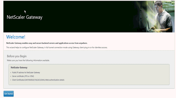 Citrix NetScaler Gateway Wizard