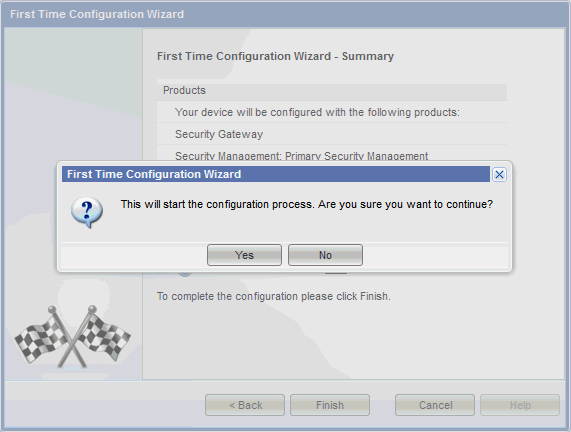 Configuration Process Confirmation