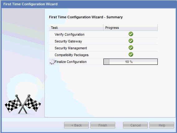 Configuration Process Progress