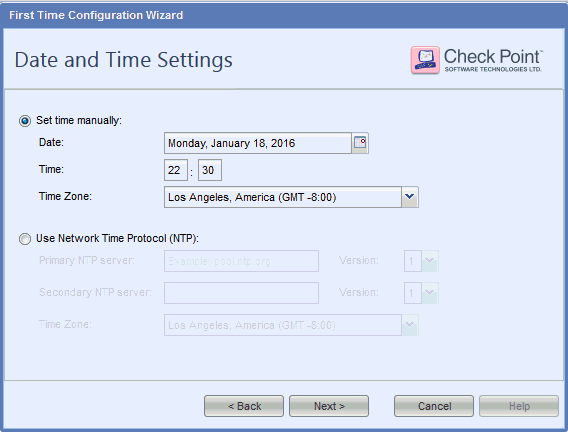 Date and Time Settings