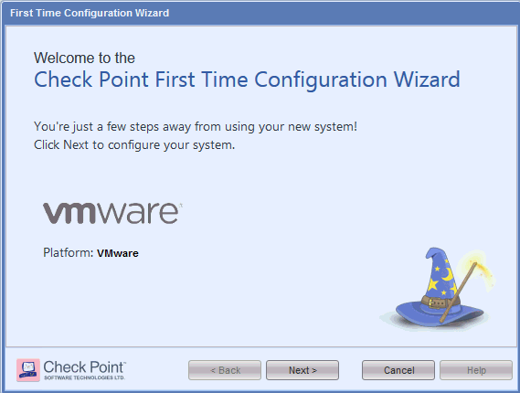 First Time Configuration Wizard