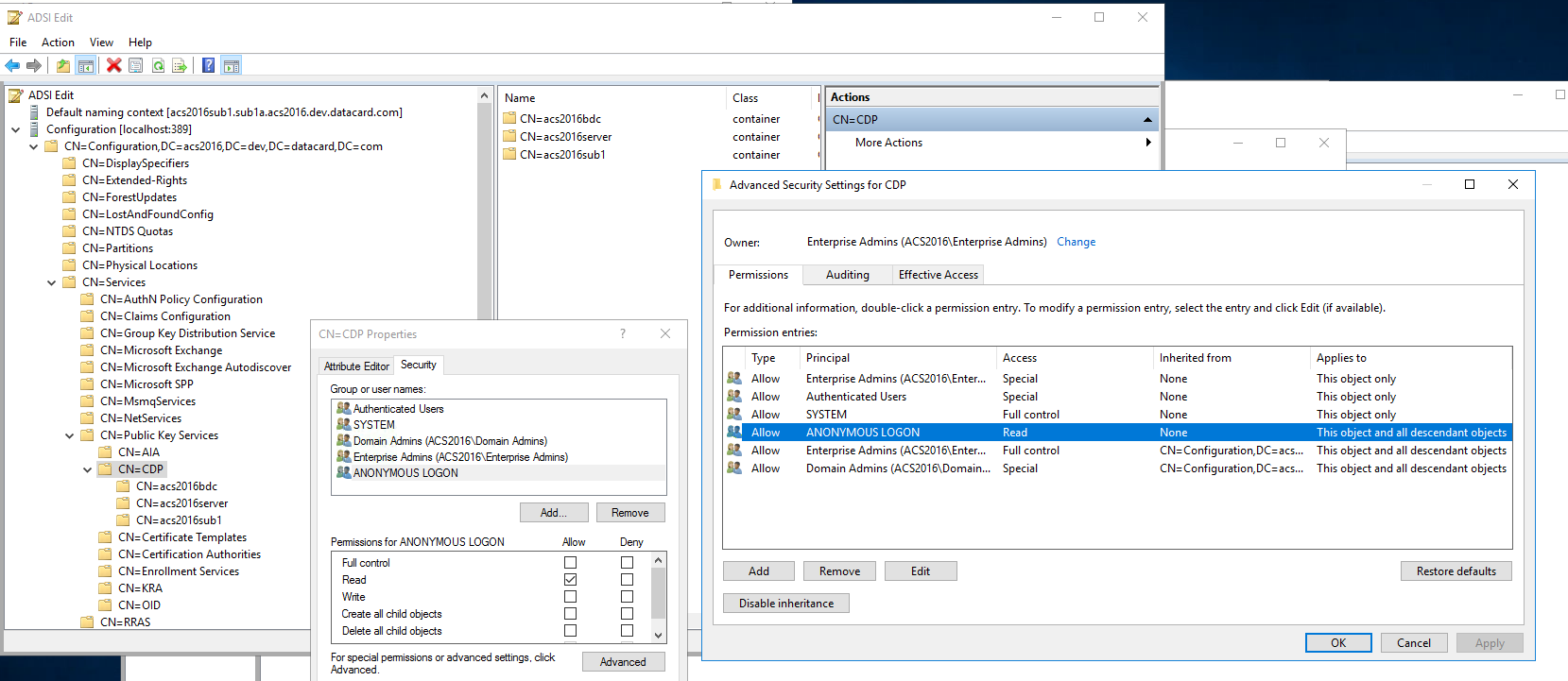 LDAP Permissions
