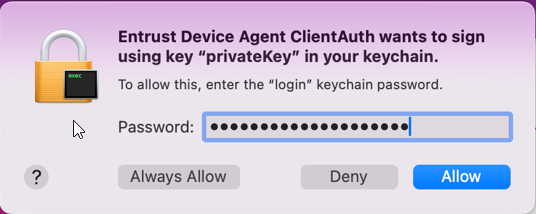 Mac Private Key Access Prompt