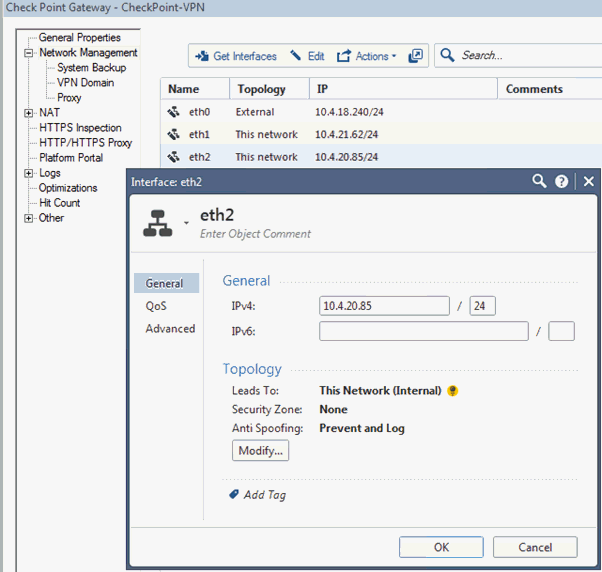 Modify External Interface