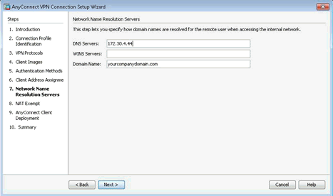 Network Name Resolution Servers