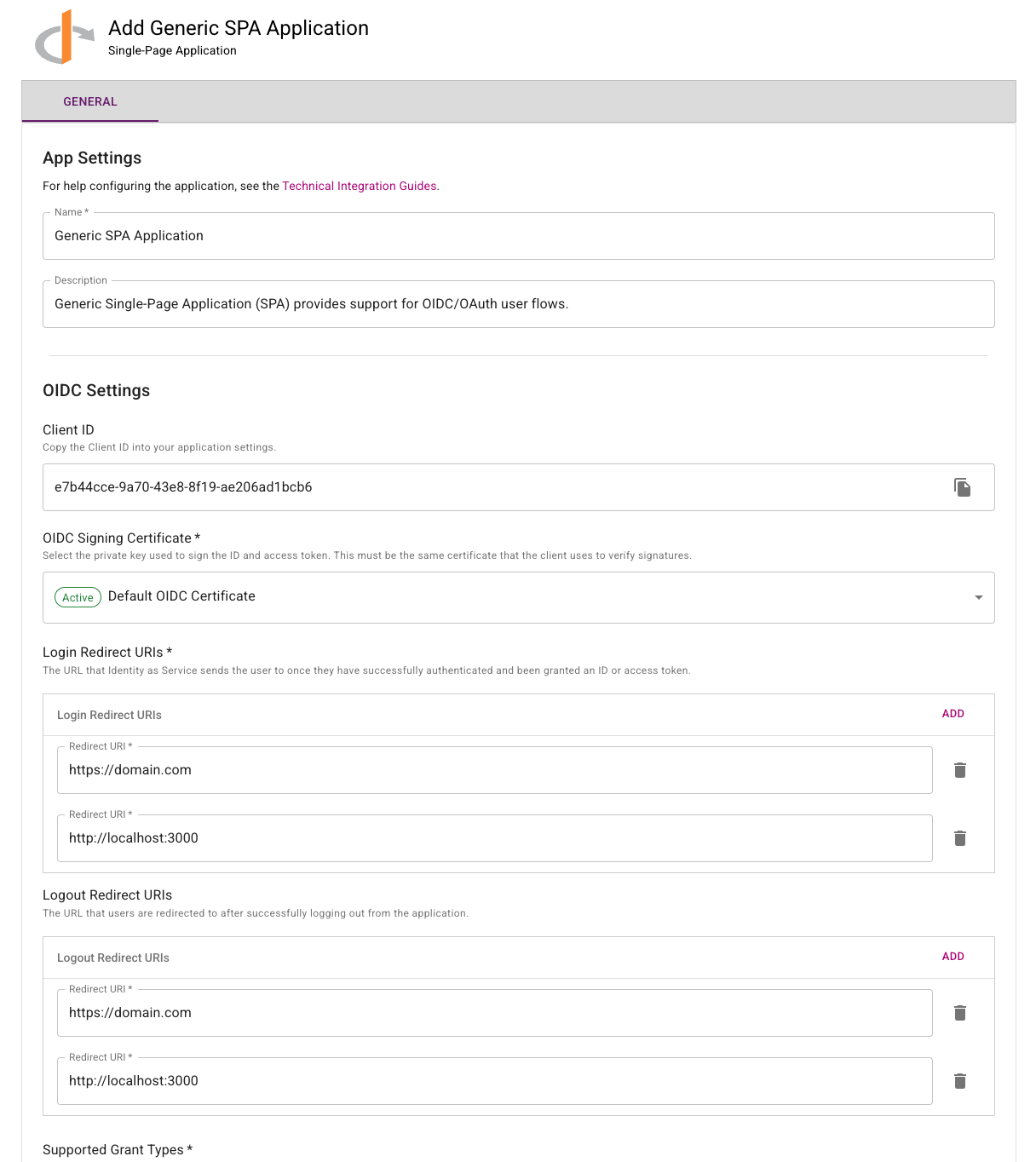 OIDC Configuration