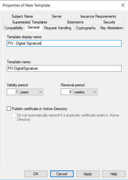 Piv Digital Signature