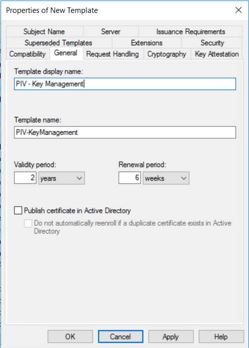 Piv Key Management