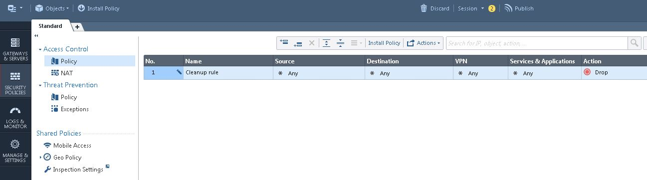 Security Policy Page