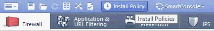 SmartDashboard Install Policy