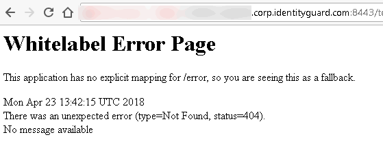 White Label Error
